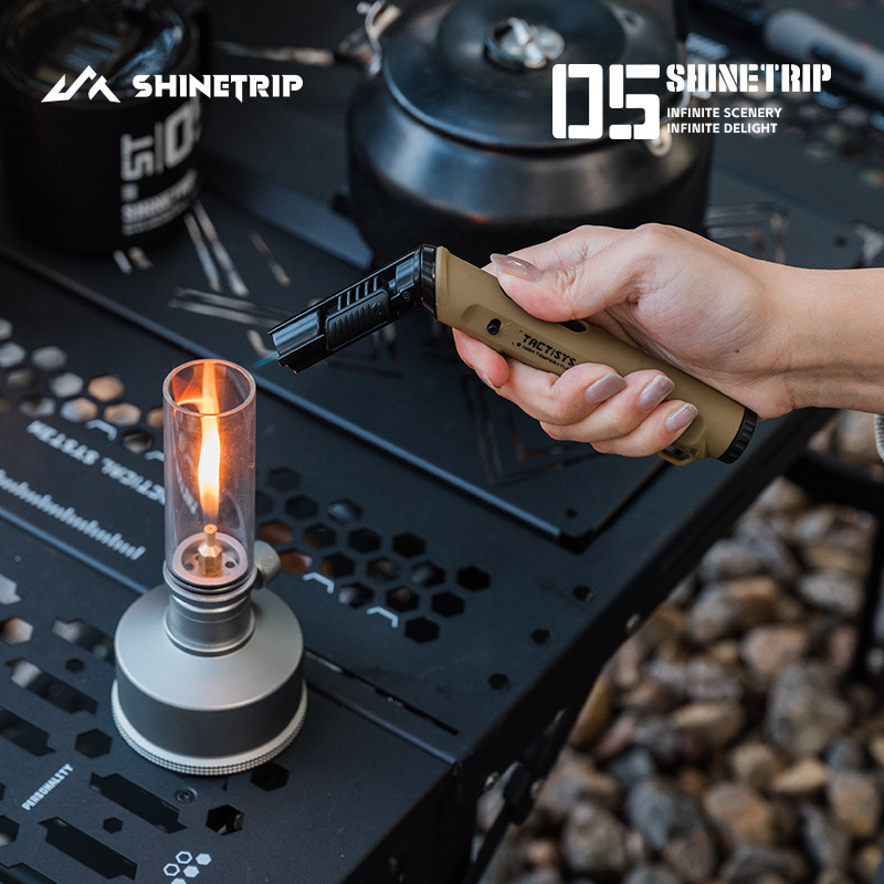 Fire Piston Starter - Foldable Nozzle Windproof Jet Blue Flame