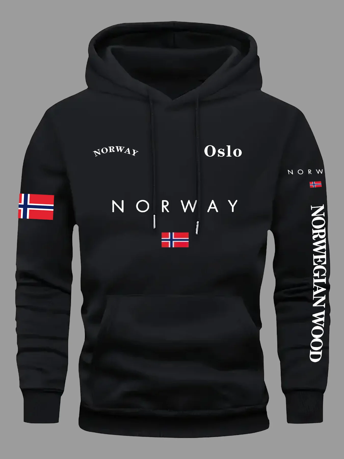 NORWAY Flag Hoodies Men Women  - Outdoor Adventures Clothing 评论和价格