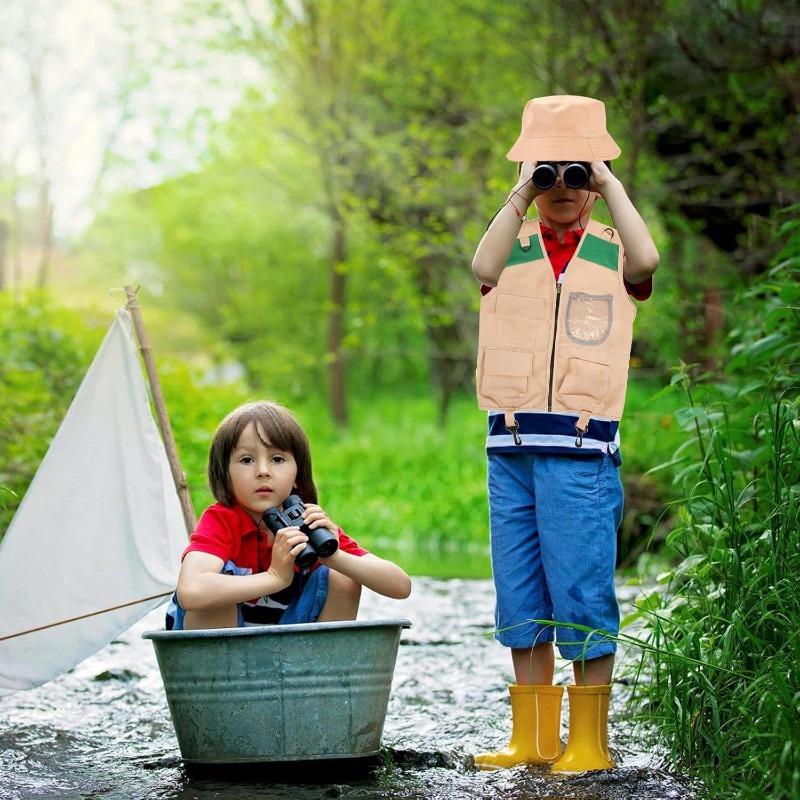 Safari Costume with Cargo Vest - Outdoor Adventure Vest 评论和价格