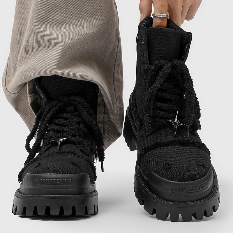 Men's High Top Platform Boots  - Outdoor Adventure Hiking 评论和价格