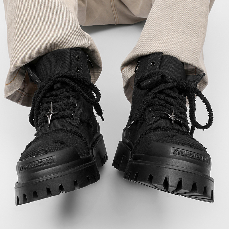Men's High Top Platform Boots  - Outdoor Adventure Hiking 评论和价格