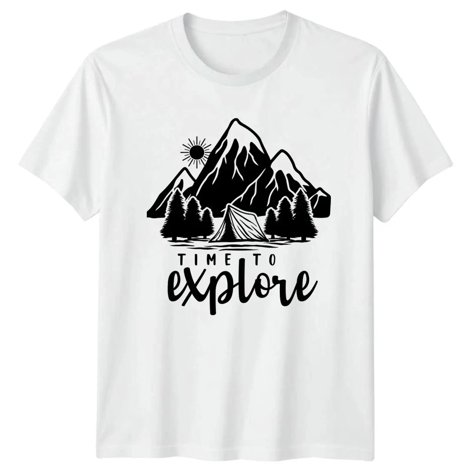 Time To Explore T Shirt Campin - Outdoor Adventure Images 评论和价格