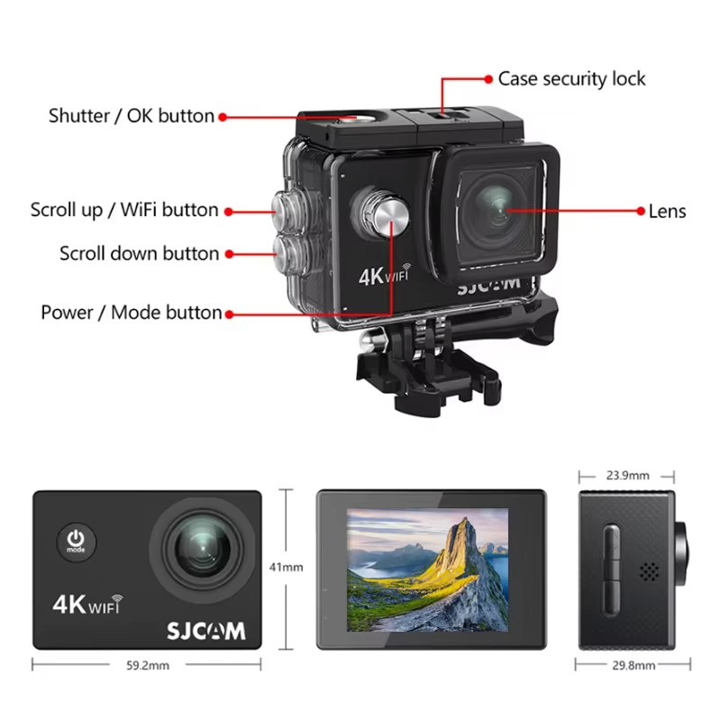SJCAM SJ4000 Air 4K Recording  - Outdoor Adventure Images 评论和价格