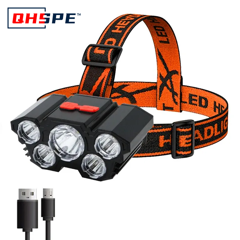 Rechargeable 5 LED Headlamp St - Headlamp Waterproof Rechargeable 评论和价格