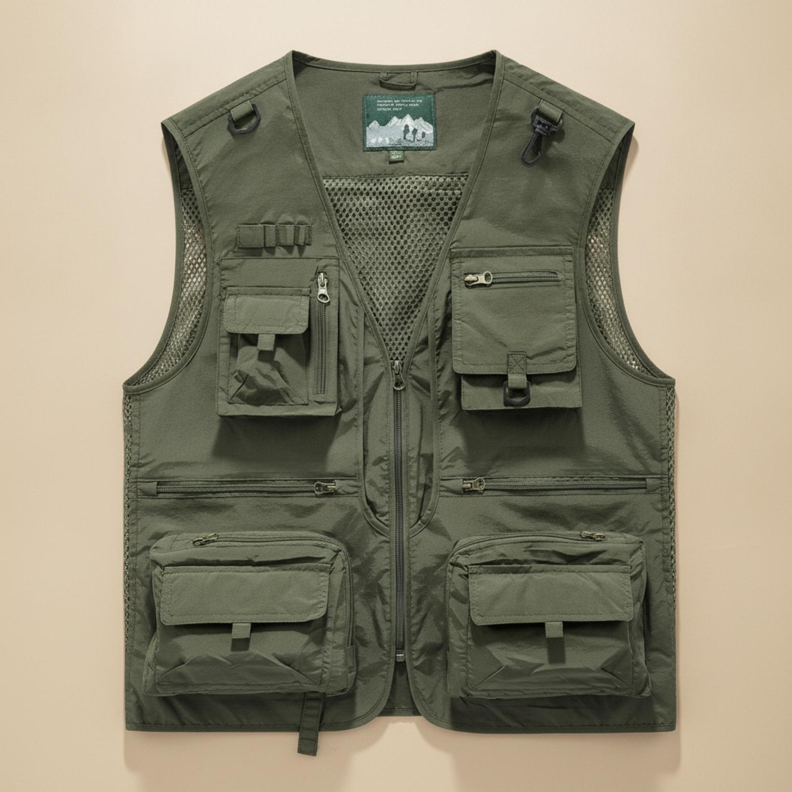 Mens Sleeveless Utility Vest N - Outdoor Adventure Vest 评论和价格