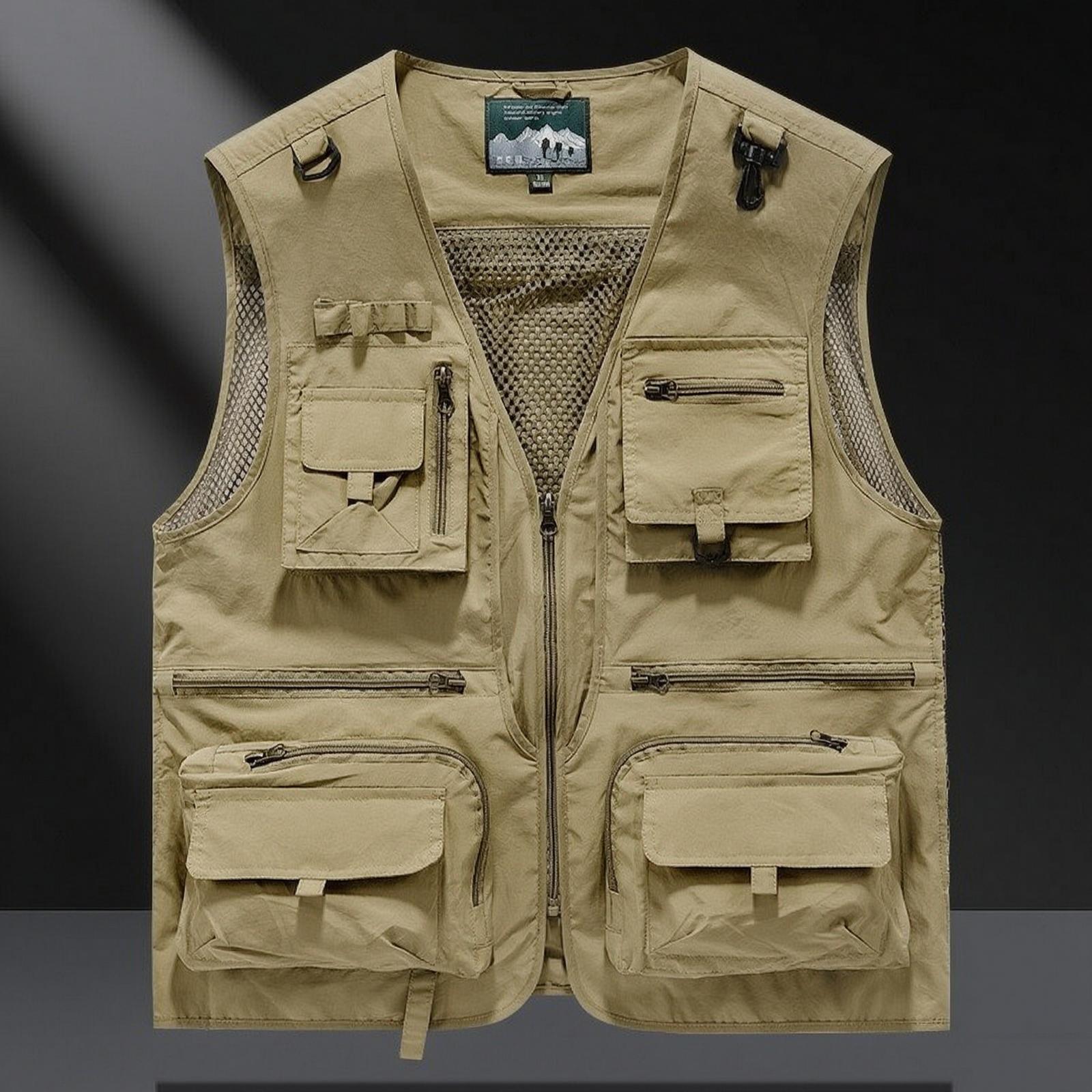 Mens Sleeveless Utility Vest N - Outdoor Adventure Vest 评论和价格