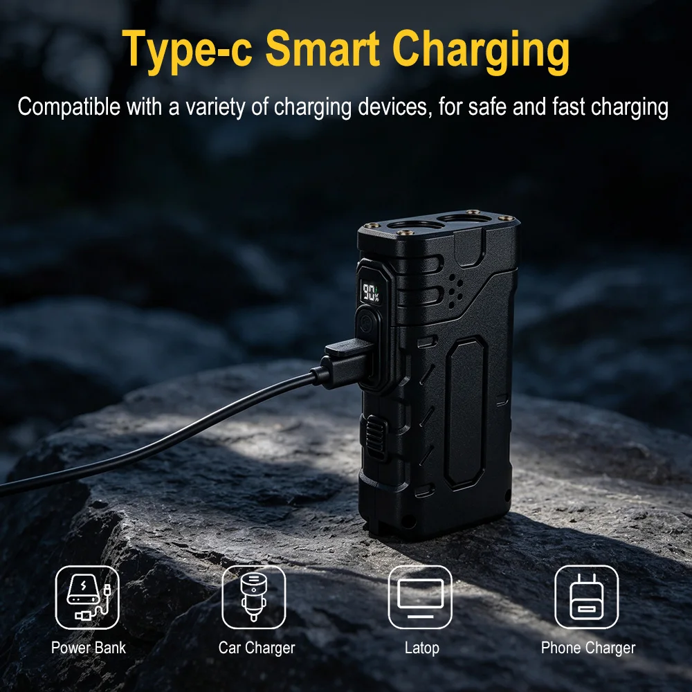 BORUIiT Hand Crank EDC LED Fla - Outdoor Adventure Camp 评论和价格