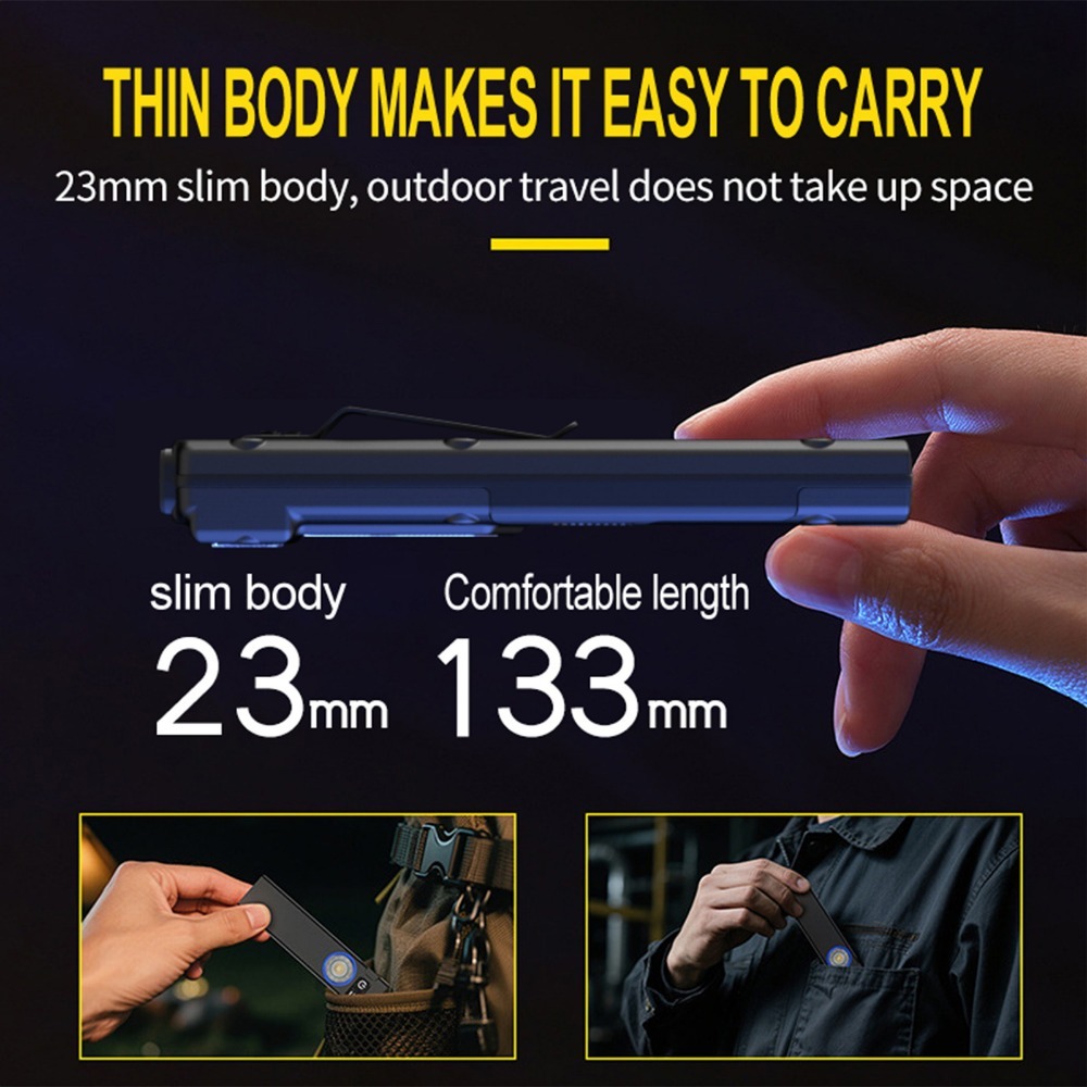 Ultra-Thin EDC Rechargeable LE - Outdoor Adventure Camp 评论和价格
