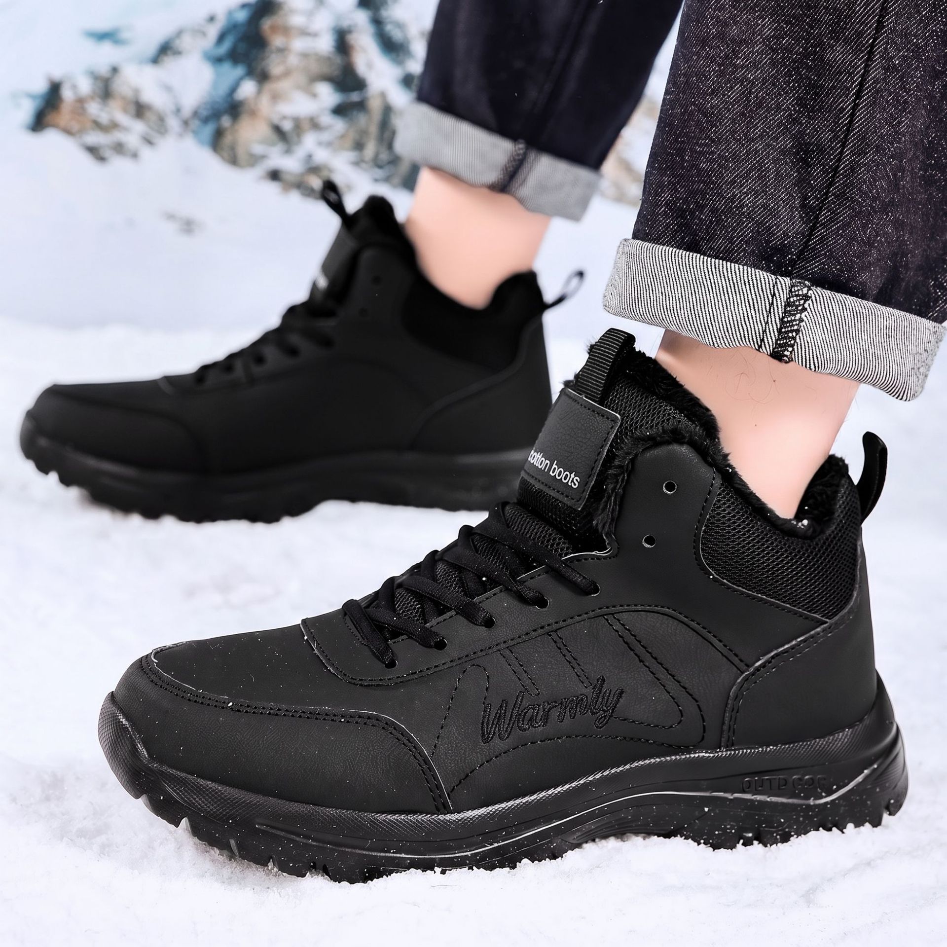 Men's cotton shoes with thick  - Outdoor Adventure Hiking 评论和价格